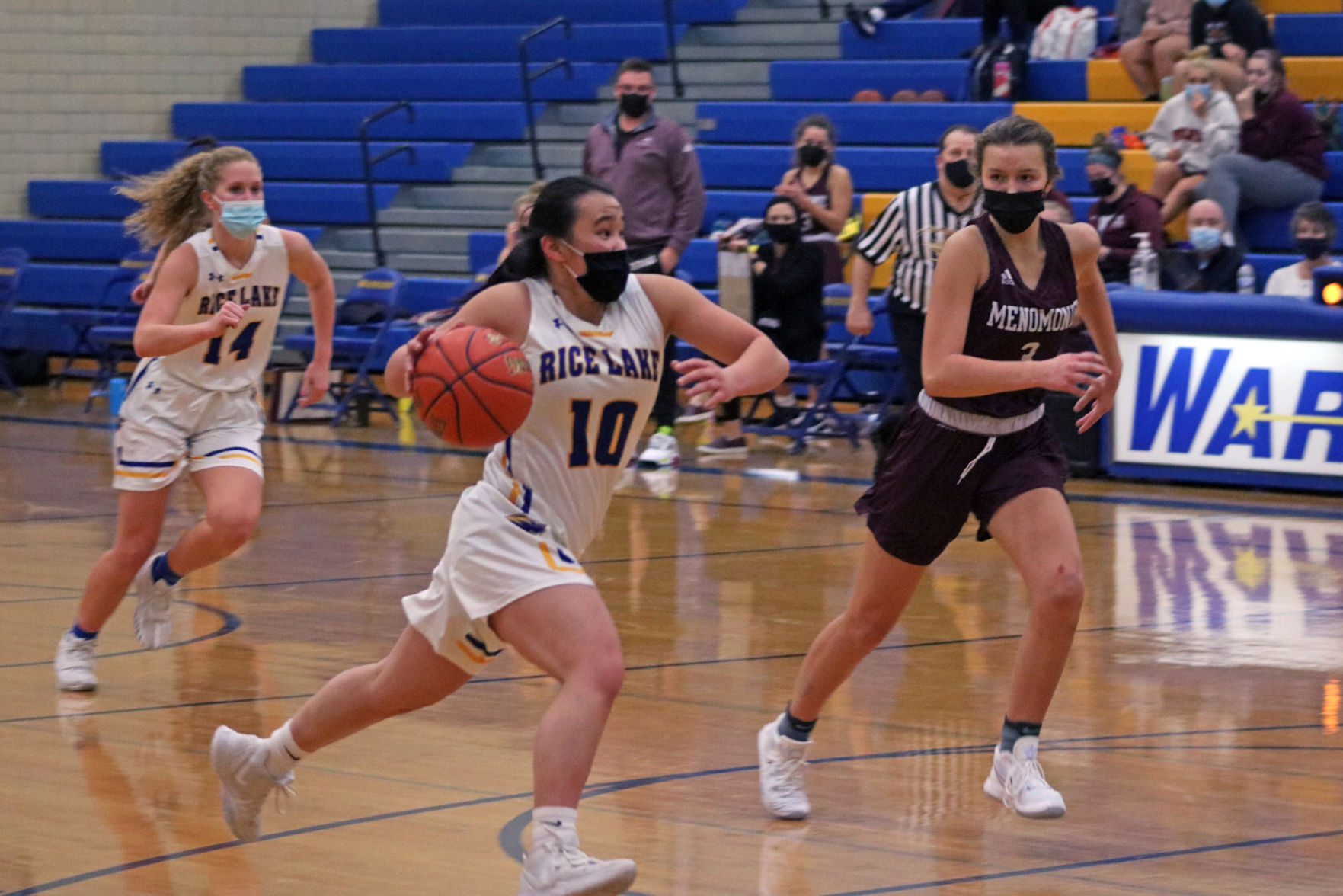 Rice Lake girls basketball vs. Menomonie 12-10-20
